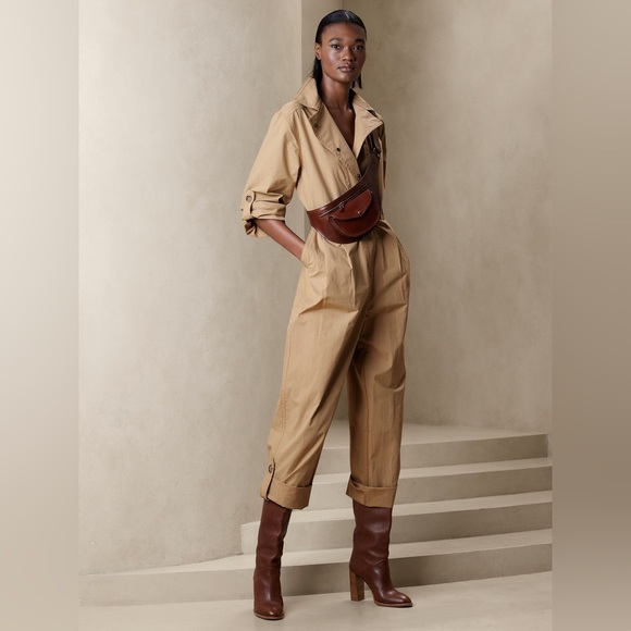 Banana Republic Pants - Banana Republic Finley Poplin Jumpsuit - Medium